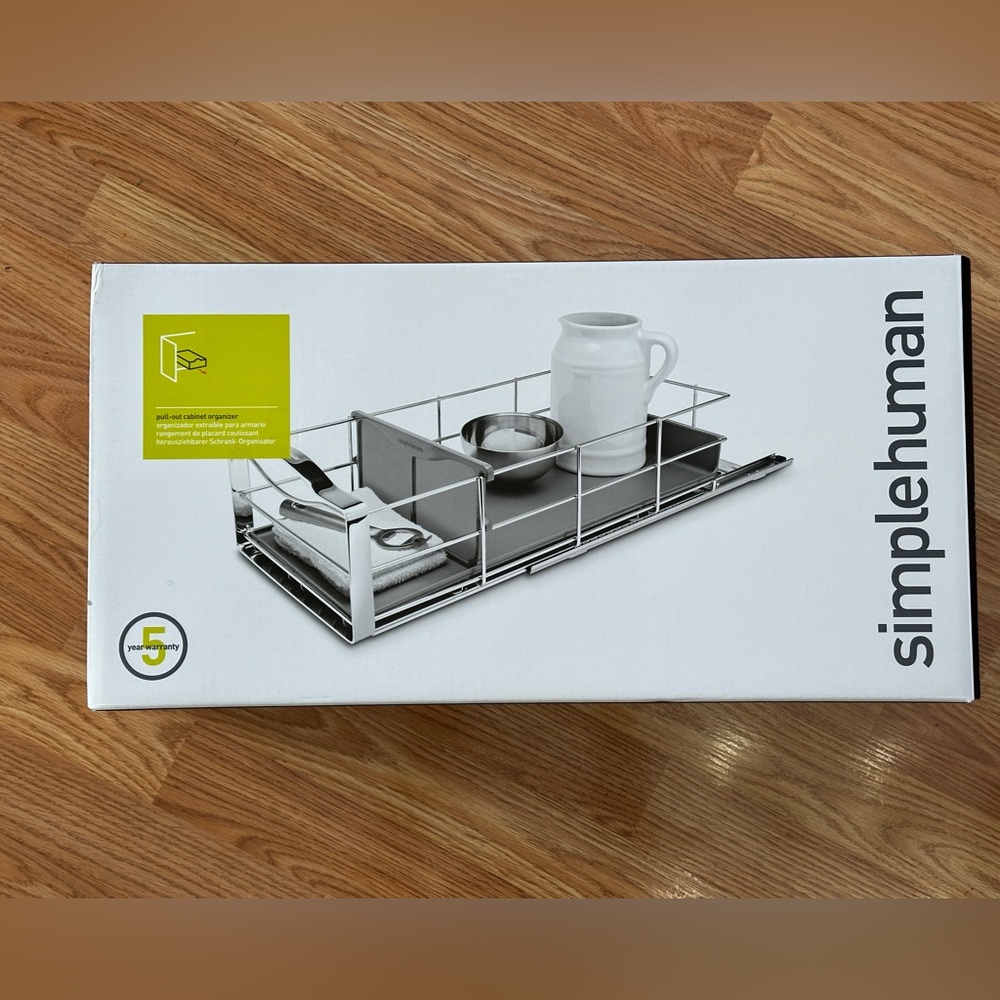 simplehuman - Pull-out cabinet organizer, 9”. *New*